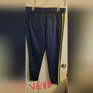 Vevo Women's Navy Joggers with Yellow Accents